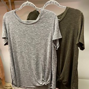 Short sleeve maternity tops.